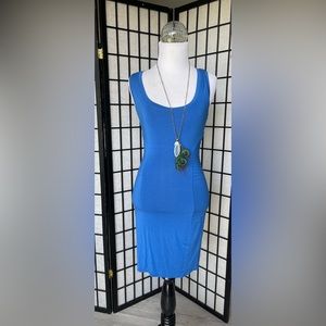 Blue shaper mini dress